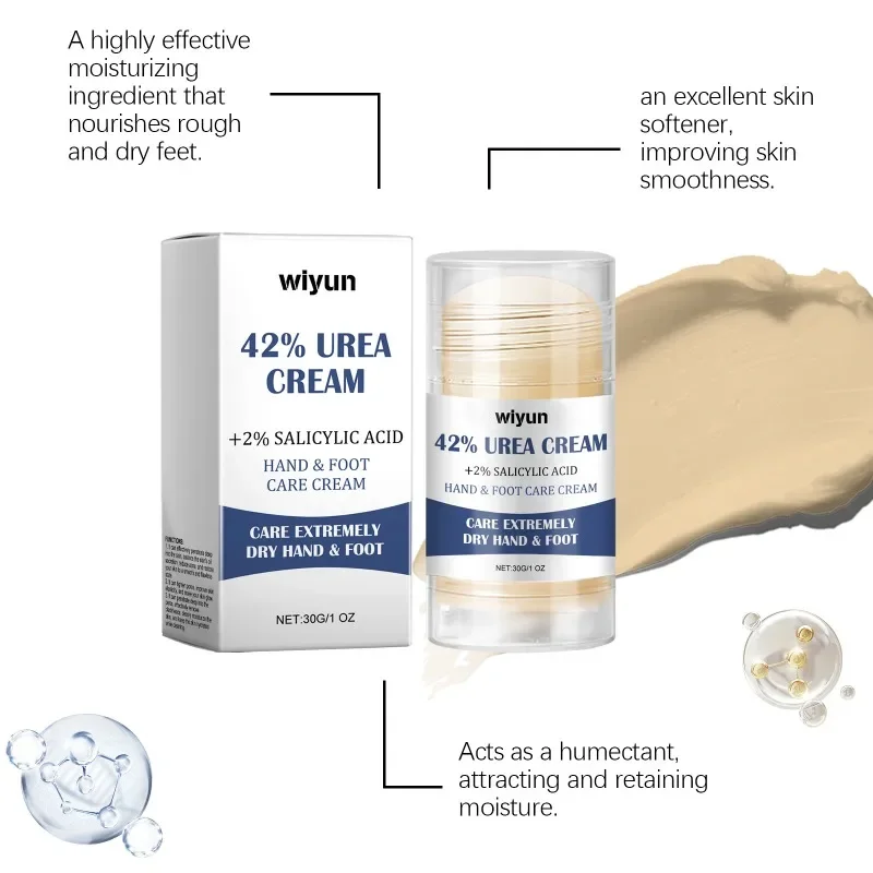 Urea Foot Cream for Deeply Moisturizing Softening Dry Cracked Smoothing Skin Feet Gentle Exfoliation Daily Foot Care Solution