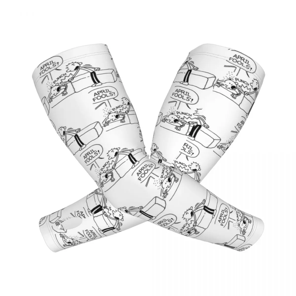 다이어리 오브 어 위미 키드 만우절 야외 팔토시 자외선 차단 커버 여름 아이스 실크 사이클링 타투 슬리브