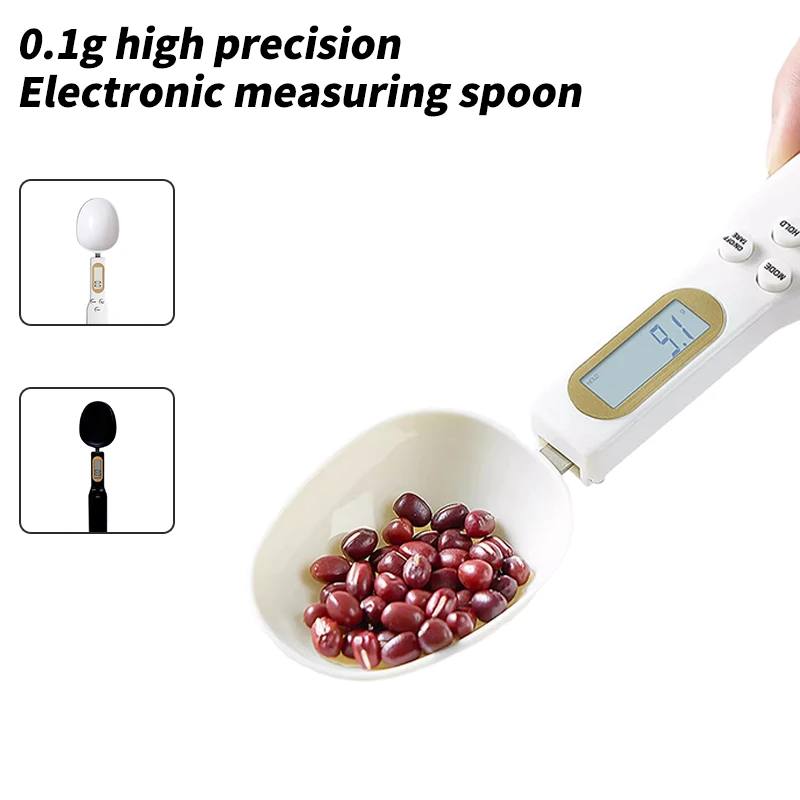 

High Precision 0.1g Electronic Spoon Scale 500g Portable Food Scale for Tea, Coffee, Pet Food, and Powder with LCD Screen