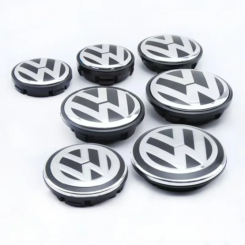 56/65mm VW Wheel Center Cap Hub Cover Badge Emblem Car Accessorie For Volkswagen VW Jetta Atlas Eos Caddy Beetle Magotan GTD CC