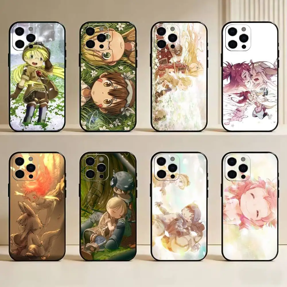Чехол для телефона Riko-Reg-Nanachi-Faputa-Lyza-Ozen для iPhone 17, 16, 15, 14, 13, 12, 11 Plus, Pro Max, XS, мягкий силиконовый, черный