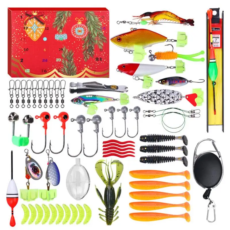 Christmas Countdown Fishing Lure Calendar Christmas Advent Countdown Fishing Lure Calendar Freshwater and Saltwater Fishing