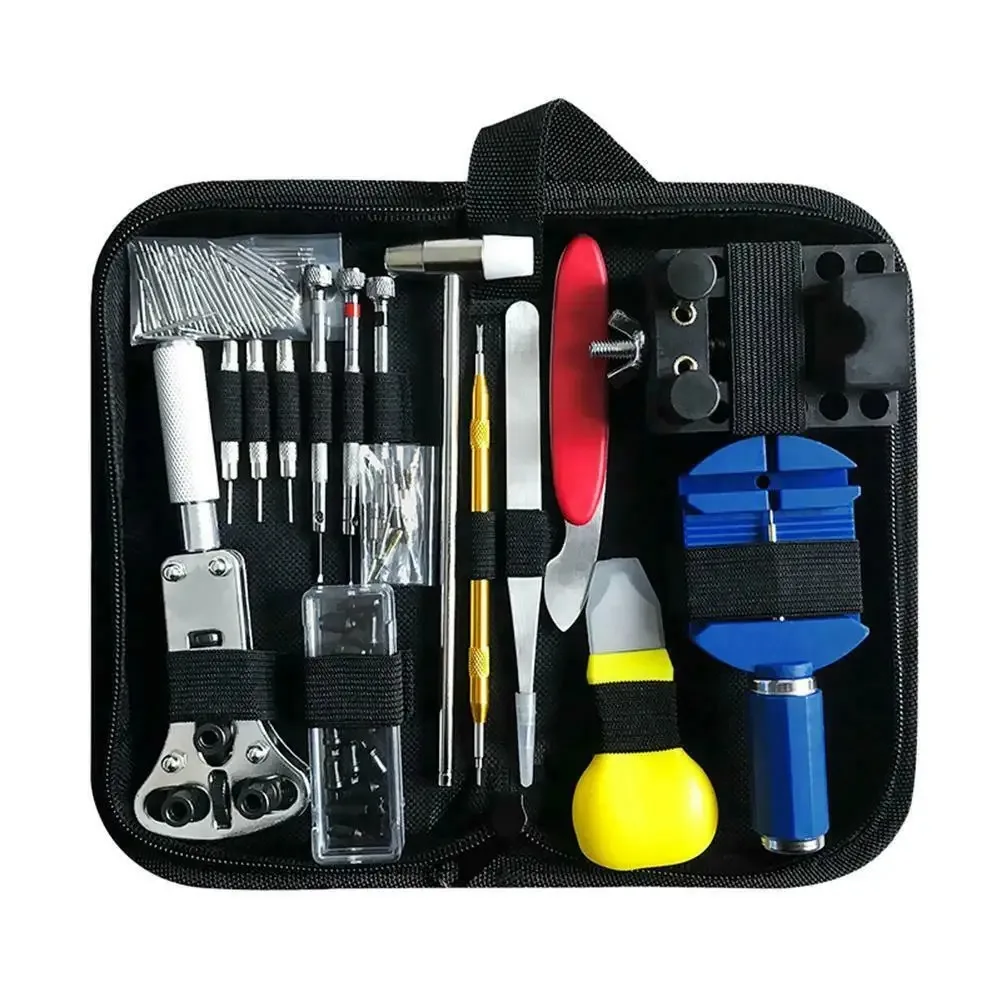 

147-Piece Clock Maintenance Hardware Tools Watch Maintenance Open Back Cover Remove Strap Repair Kit