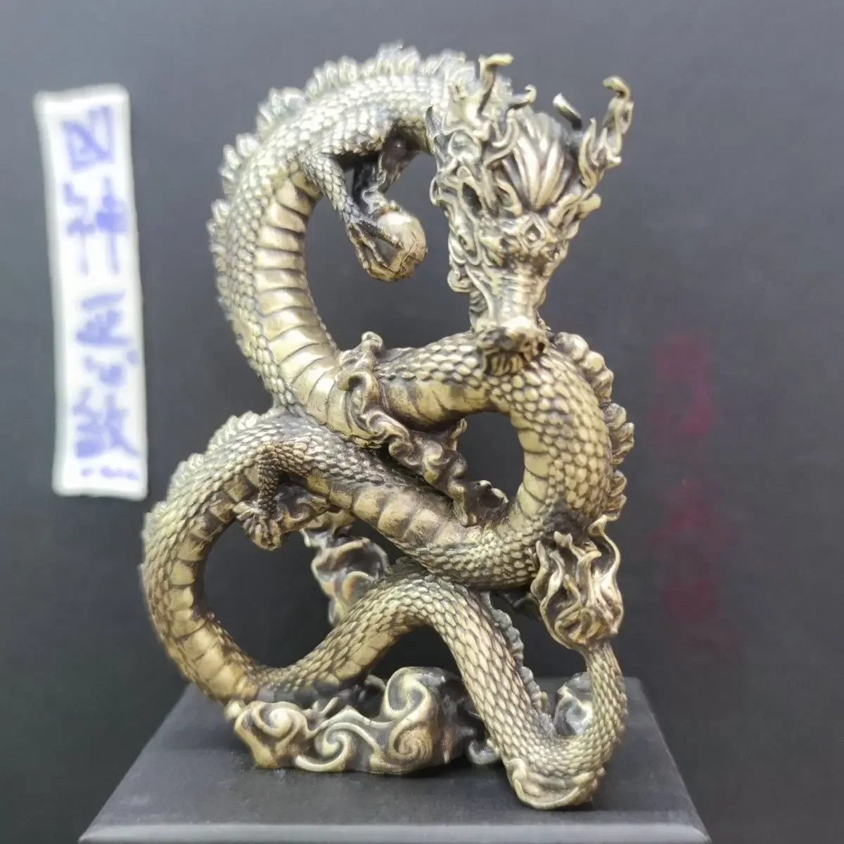 Shenlong pure copper chinese dragon ornaments, high-end handicrafts, home ornaments, high-end creative and exquisite gifts