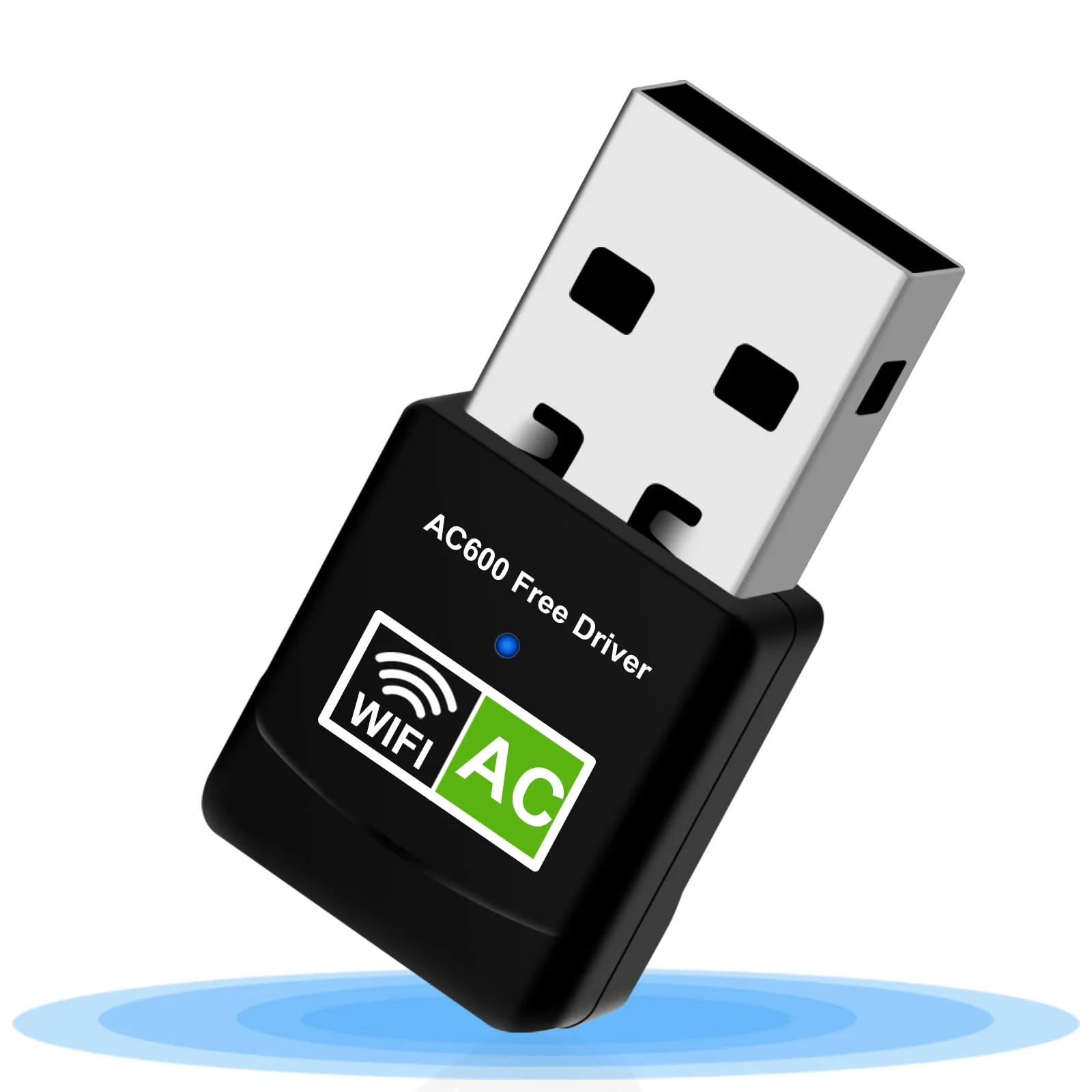 

USB WiFi Adapter for Desktop PC 600Mbps Dual Band 5G/2.4G Wireless Mini Wi-Fi External Network Card for Windows 11/10/8/7/XP