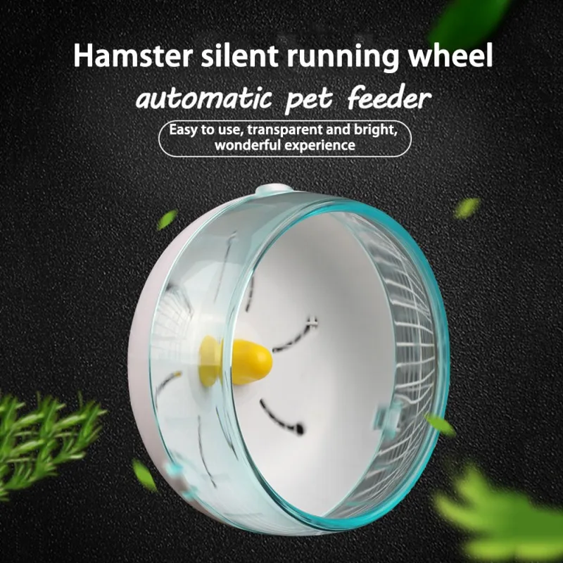 Pet Hamster Running Wheel Toys Roller Round Silent Cage Exercise Wheel Silent Spinners for Small Pet Hamsters Mice Rat Gerbils