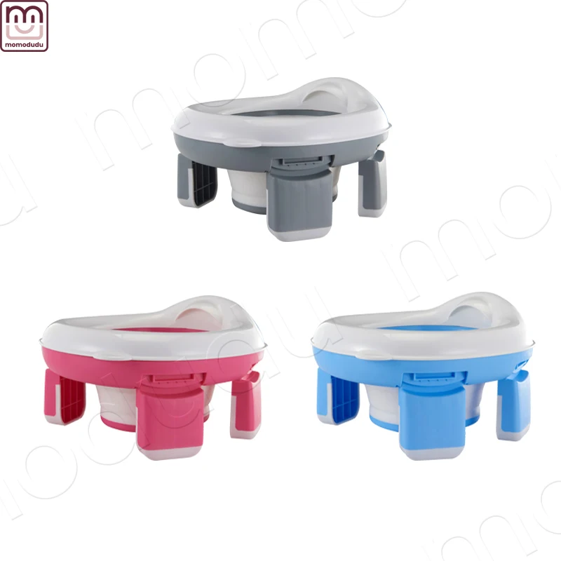 

3-in-1 Travel Potty Training Seat: Foldable Silicone Toilet Seat, Step Stool & Portable Potty – Home & On-the-Go Solution