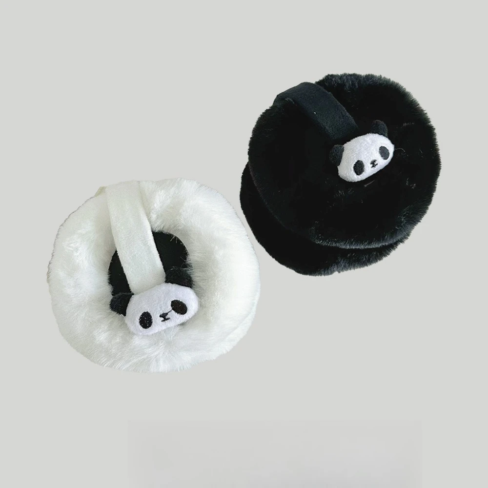 ใหม่เรืองแสง PANDA Earmuffs แฟชั่นน่ารักพับ Windproof WARM Earmuff ของขวัญฤดูหนาวสําหรับแฟน PANDA คนรัก