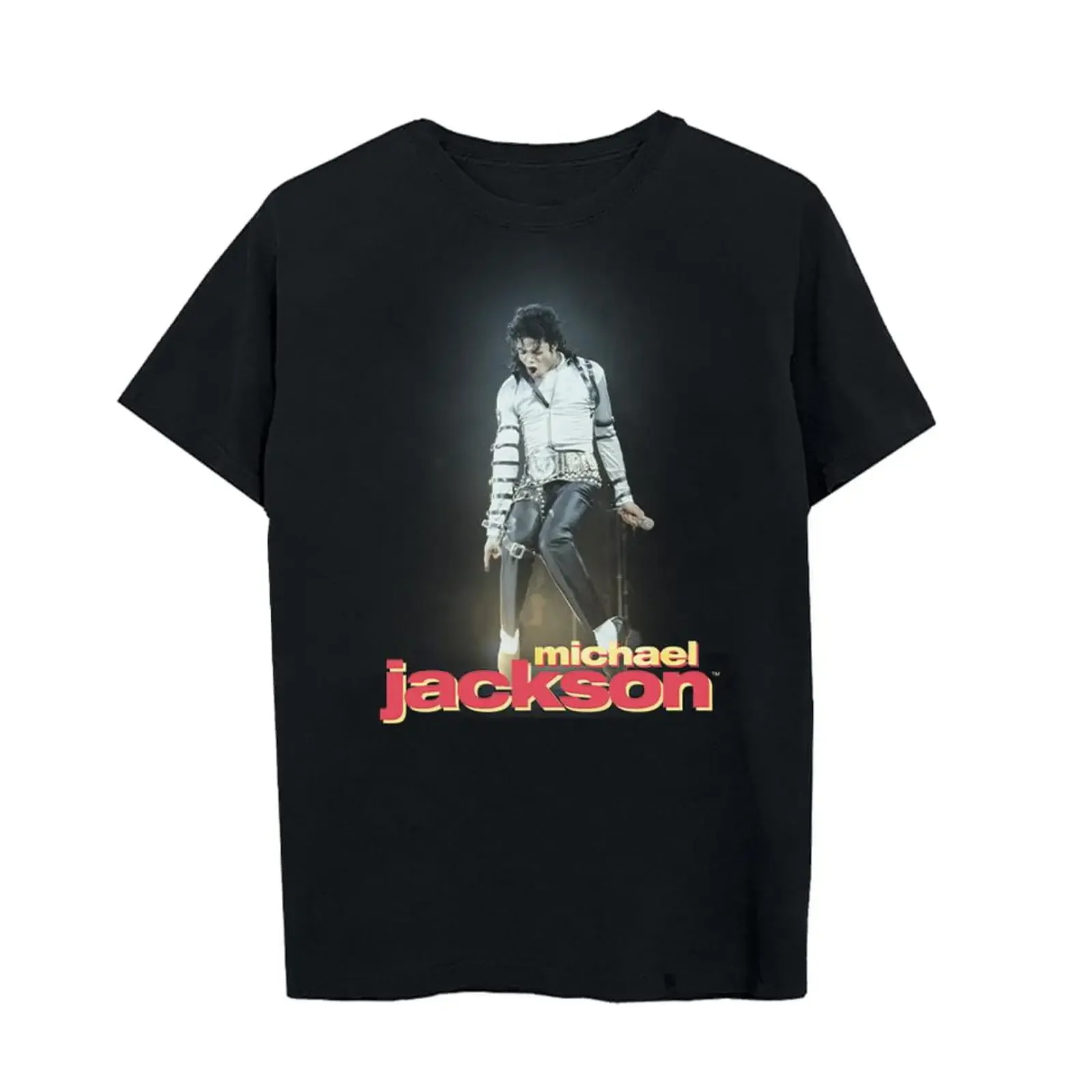 Michael Jackson Adult Official Merch on Stage T Shirt vintage Washed Stylish Comfortable homme graphic Soft Versatile Casual