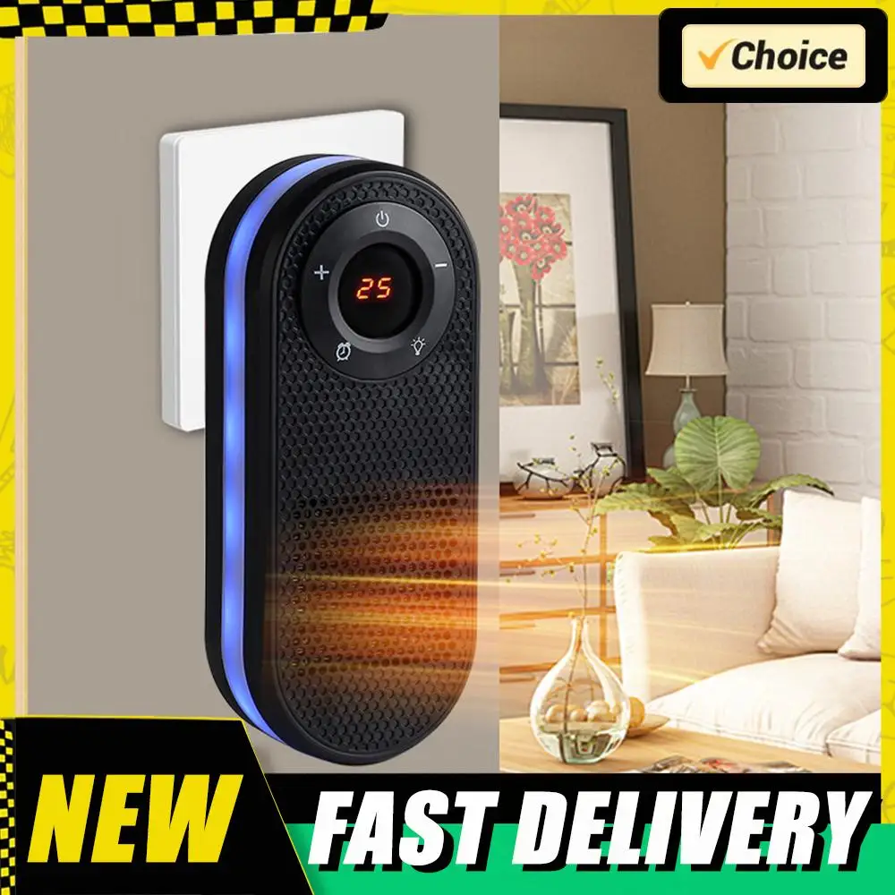 

Настенный обогреватель для защиты от перегрева, тихий обогреватель для стола, вращающийся на 180 градусов бытовой обогреватель для ванной комнаты на зиму в помещении