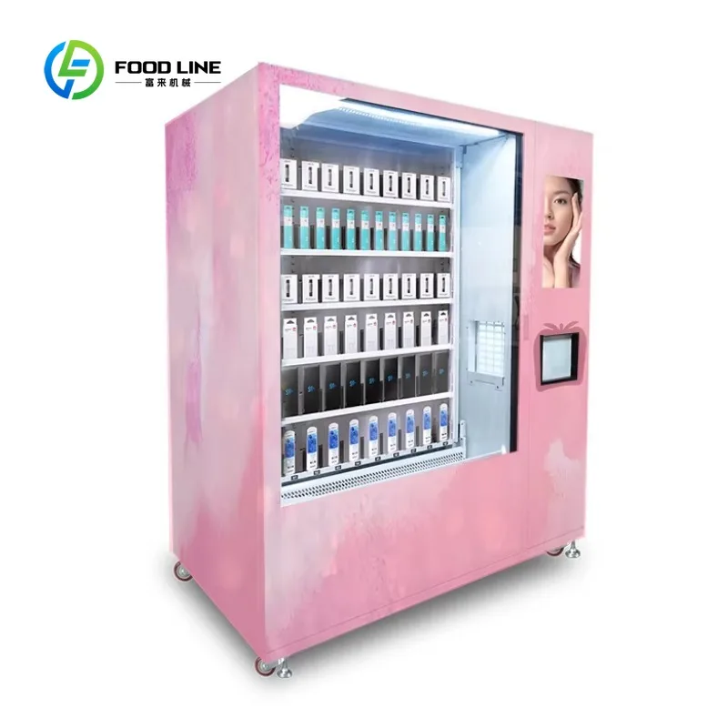 Accept custom skin care, vending machines, beauty elevators, micron smart vending machines sell eyelashes, wigs, lipsticks