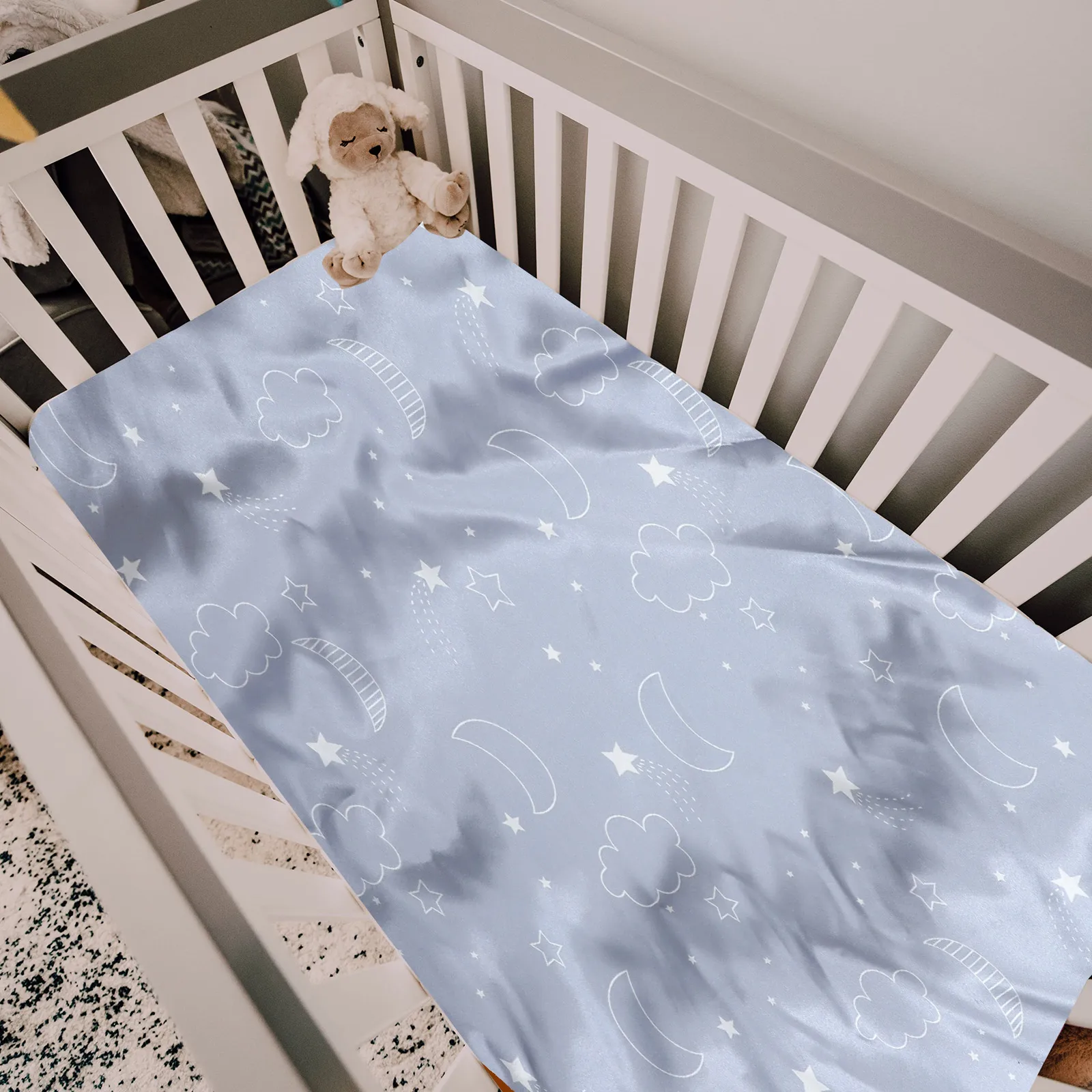 

Baby Bassinet Sheet Silky Cradle Mattress Crib Protector Cover Cover Protector Pad Comfortable Sheets Crib Mattress