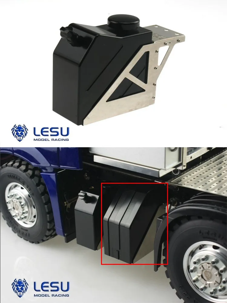 우레아 탱크 알루미늄 합금 블랙 G-6039-B 모델 1/14 Tamiya RC 1851 원격 제어 트랙터 트레일러 덤프 트럭