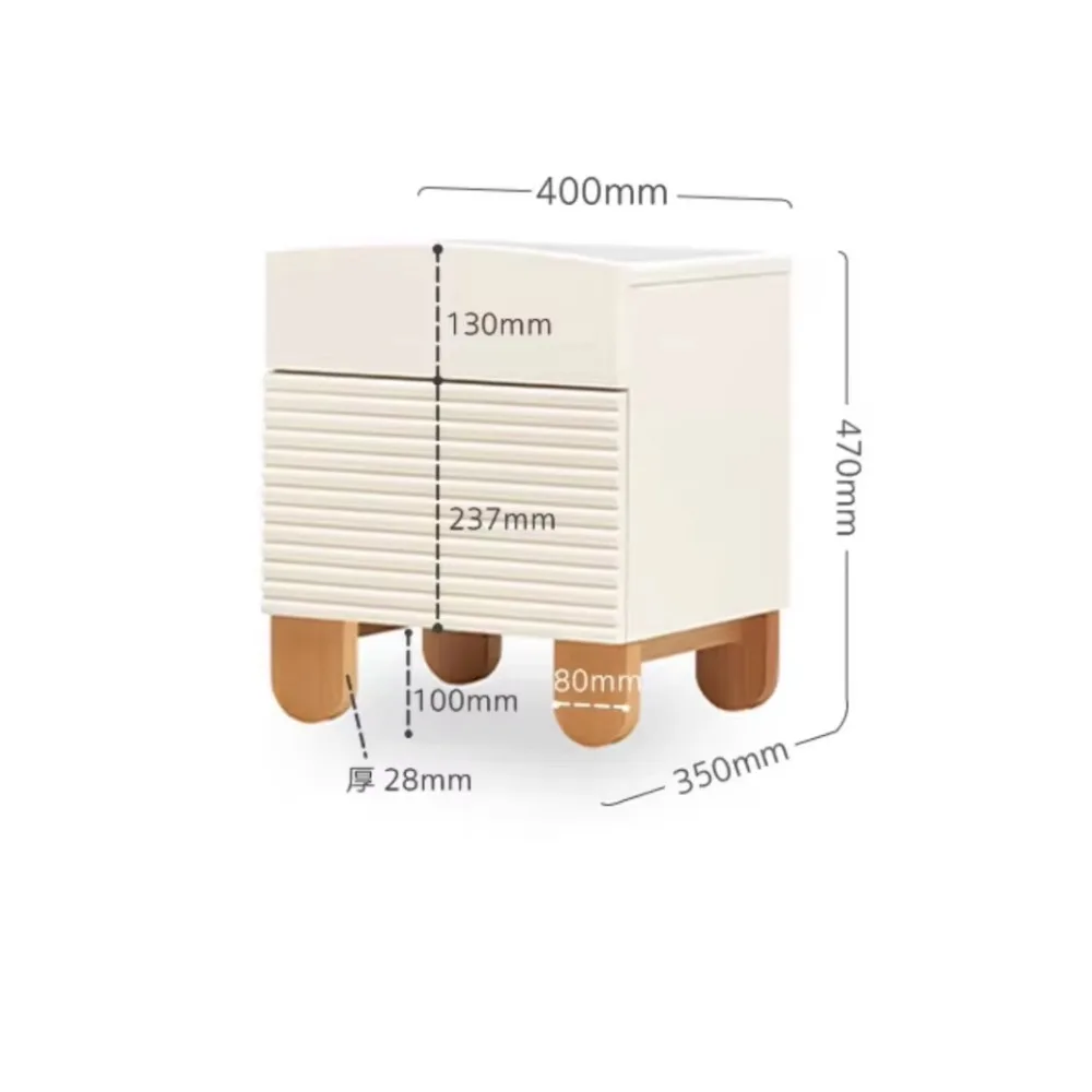 M5021 자작나무와 너도밤나무 어린이용 침대 협탁 소년용 침대 옆 테이블 소녀용 침대 옆 테이블