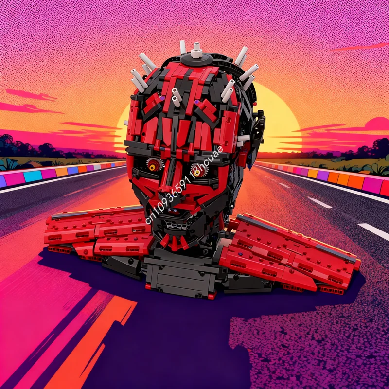 

2012pcs MOC Animatronics D Rth M Ul S Head Technical Model Building Blocks DIY Creative Education Christmas Gift Brick Toys Kids