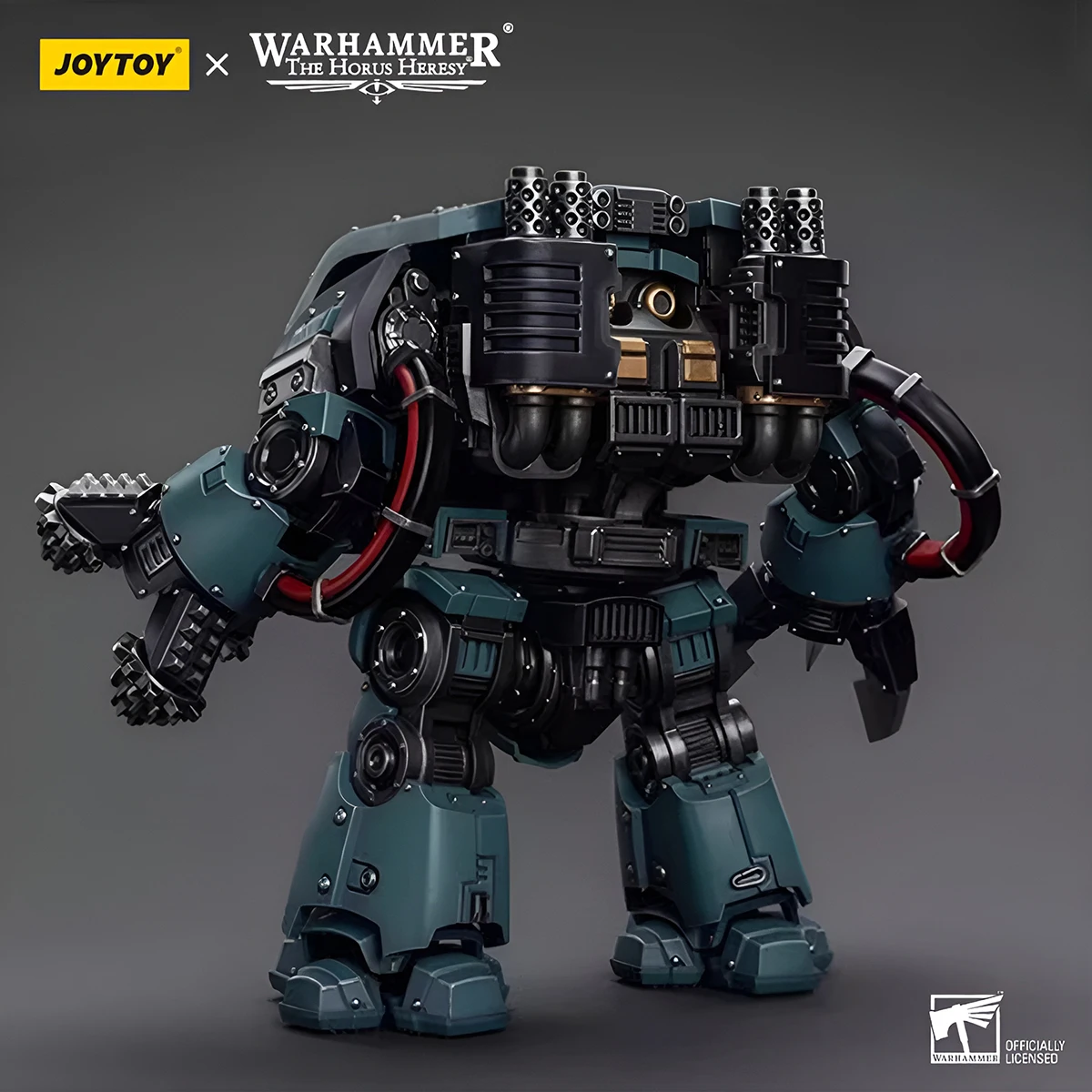 Joytoy warhammer figura de ação sons de horus leviatã dreadnought com brocas de cerco articulações estatueta móvel coletor modelo brinquedo