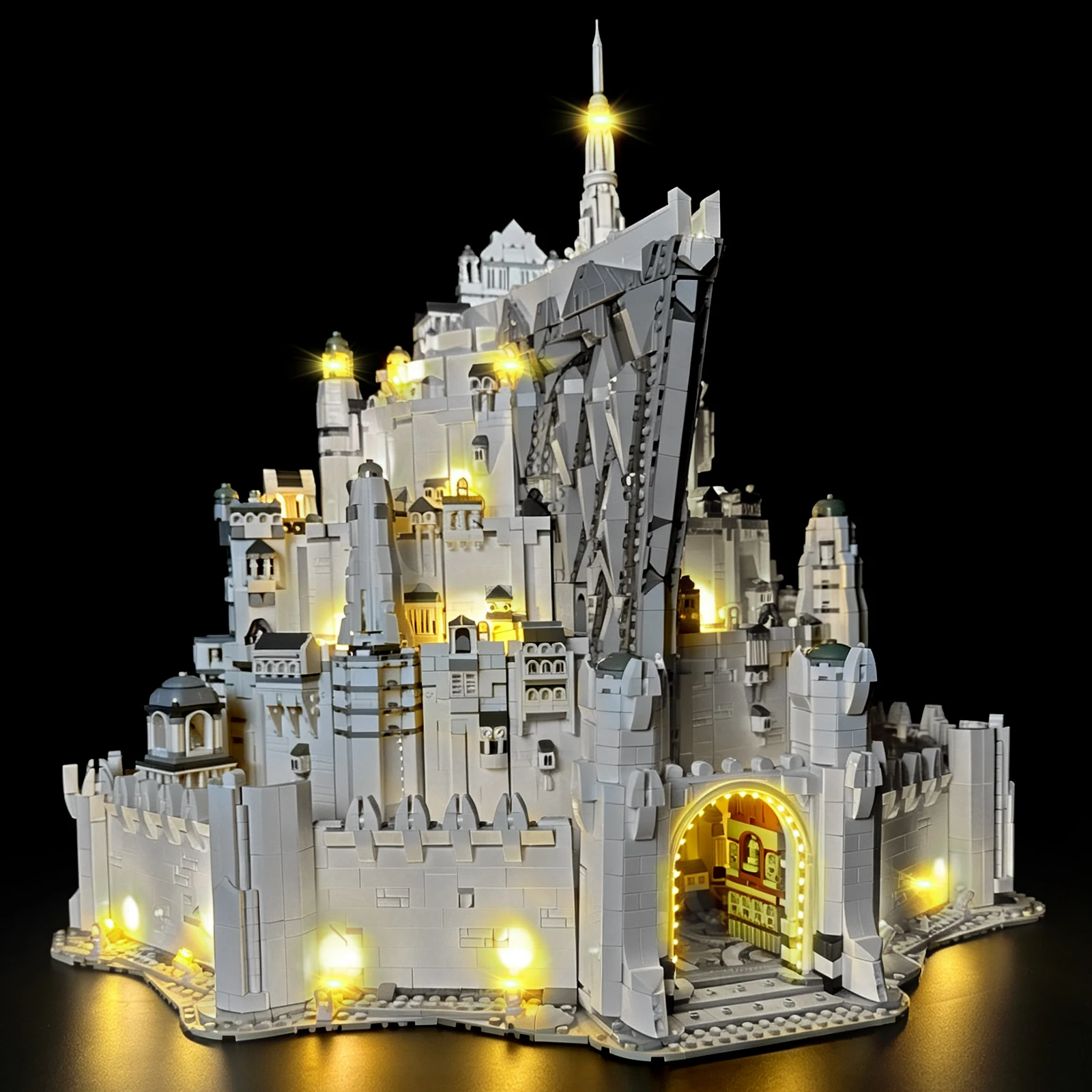 LYBMTWF LED Lighting Kit Compatible with Lego 11377 The Lord of The Rings Minas Tirith (NOT Include The Model Bricks) view 5