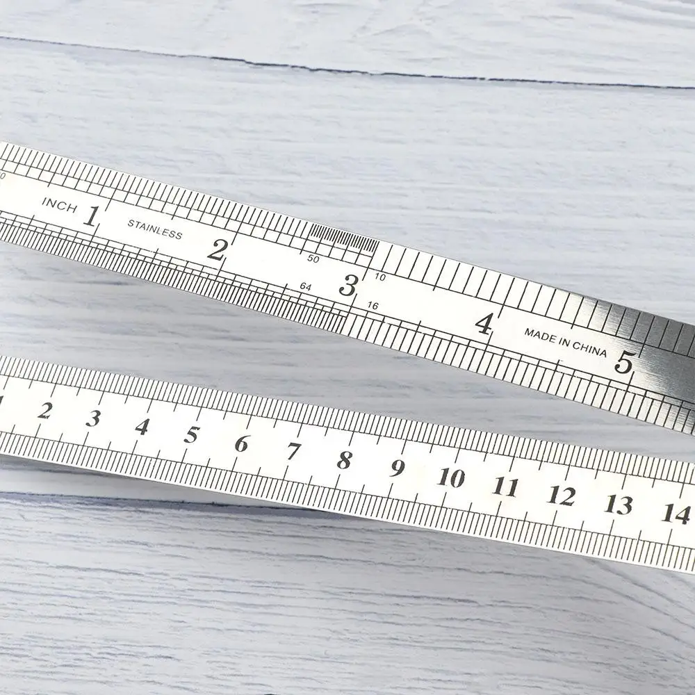 Durable Precision Double Sided Office Accessories Drafting Supplies Straight Ruler Stationery Measuring Tool