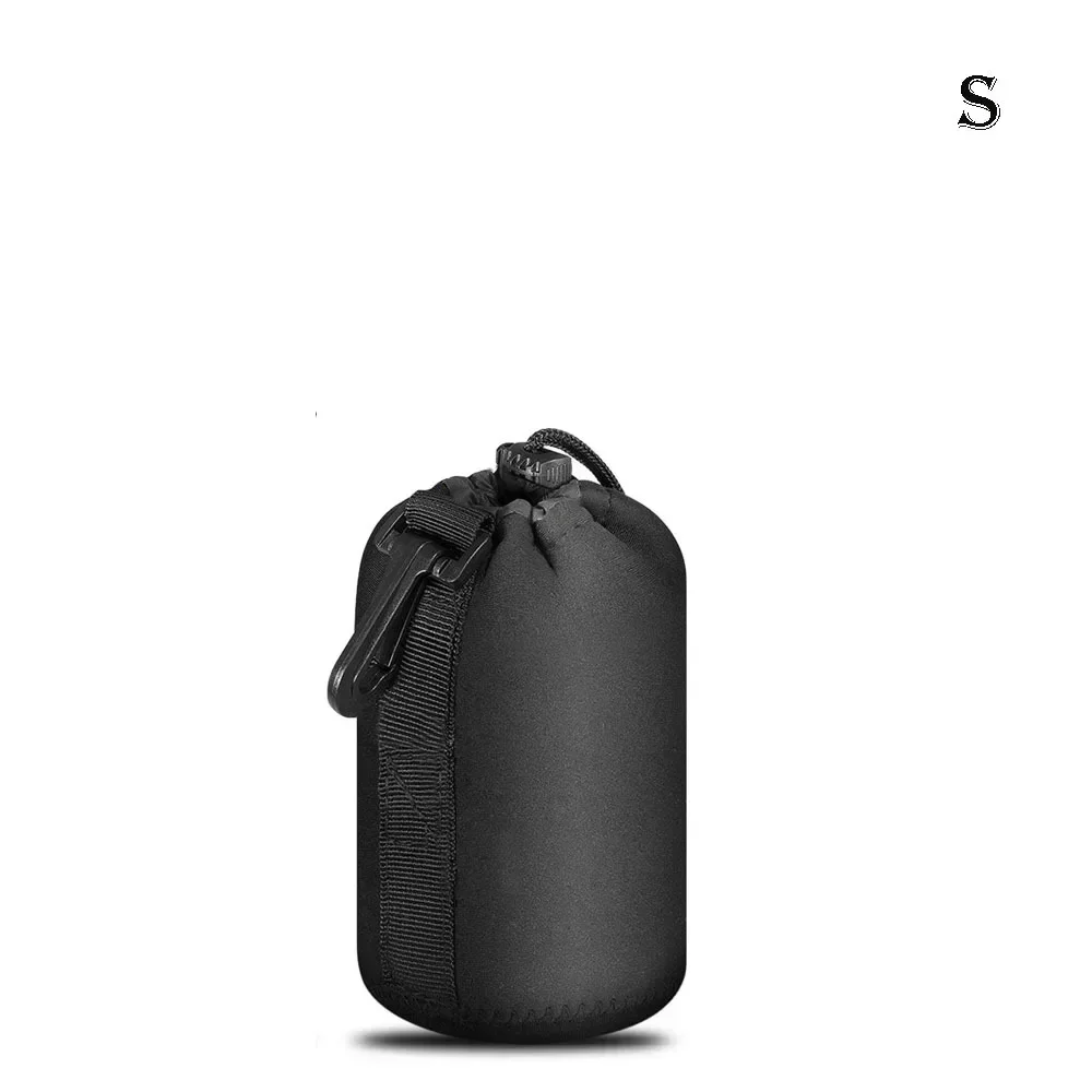 Waterproof Camera Lens bag S M L XL Neoprene Soft Video Camera Lens Case Pouch For Canon Nikon Sony Camera Len Drawstring pocket