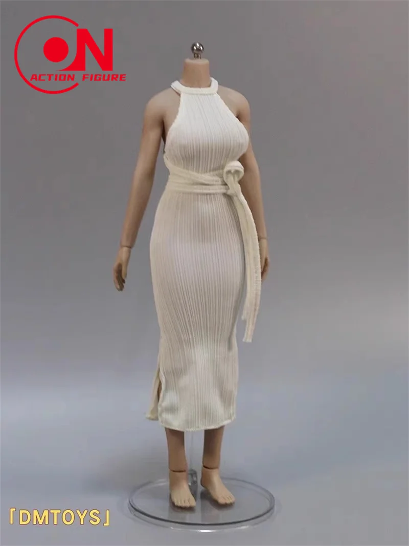DMTOYS 1/6 Schaal Strapless Hip Avond Lange Jurk Kleding Model Fit 12-inch Vrouwelijke Soldaat Action Figure Body pop