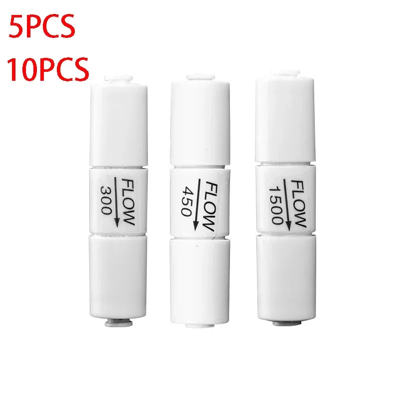 5PCS  10PCS  RO Flow 300/450/1500cc Flow Restrictor with 1/4