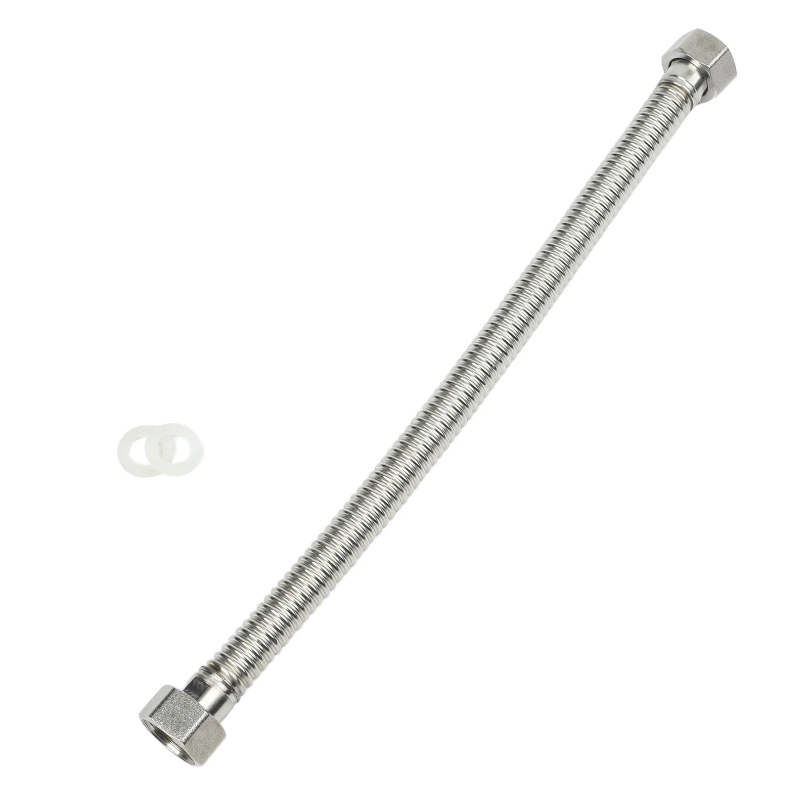 304 Stainless Steel Corrugated Pipe Flexible Hose G3/4 For Water Heater Boiler Faucet Toilet Plumbing Connection Tube Silver