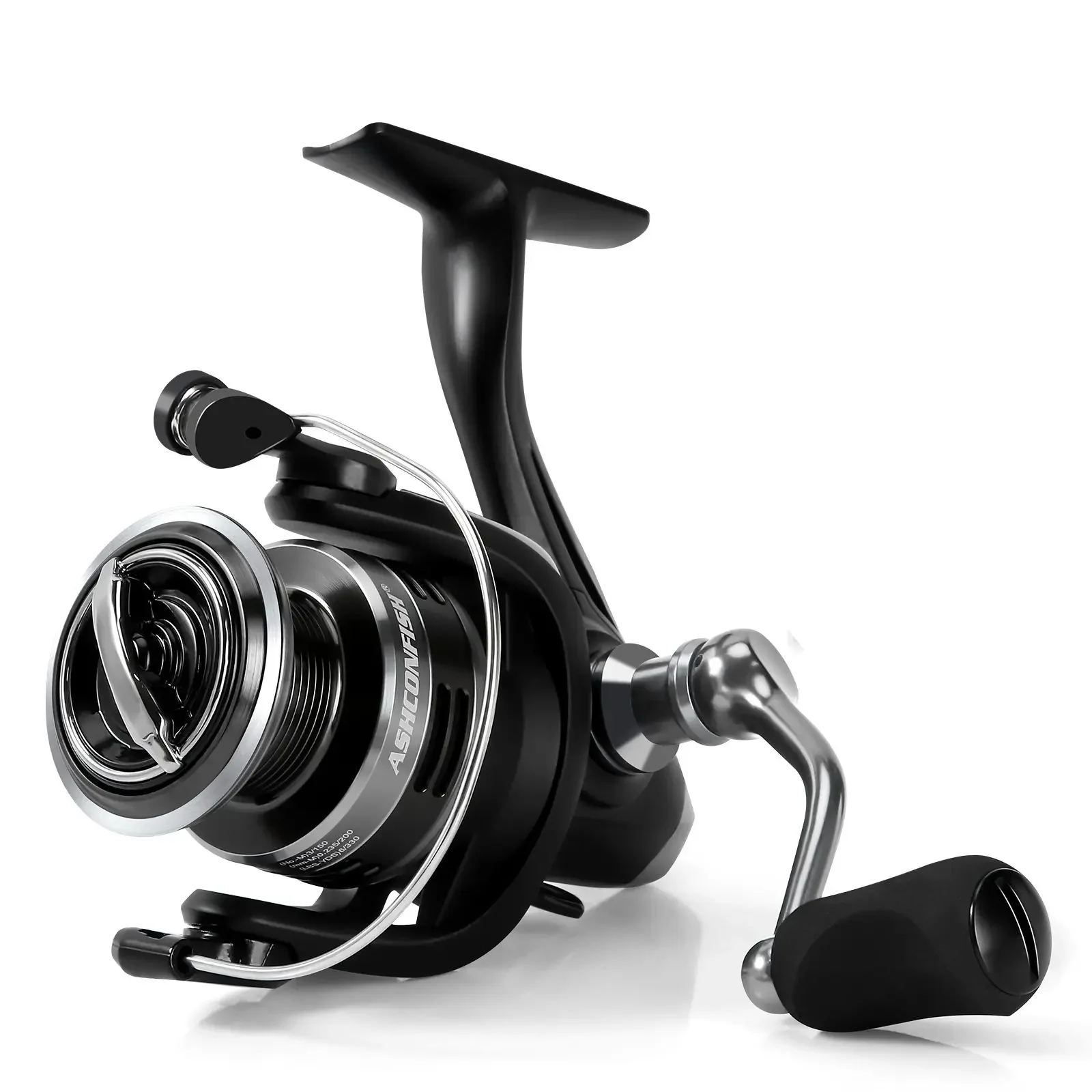 Ashconfish KF-Series Spinning Reel 7+1 Ball Bearings Carp Fishing Reel 17.6LB Max Drag for Fresh Water Saltwater Smooth and Fast