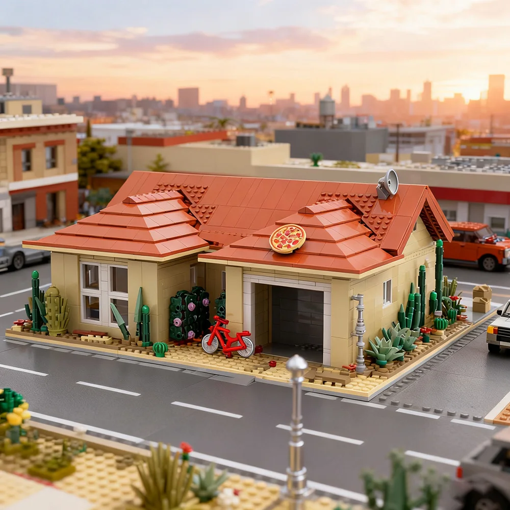 MOC Breaking Bad Walter maison blanche blocs de construction modèle Walter maison blanche Architecture briques assembler jouets enfants bricolage cadeaux