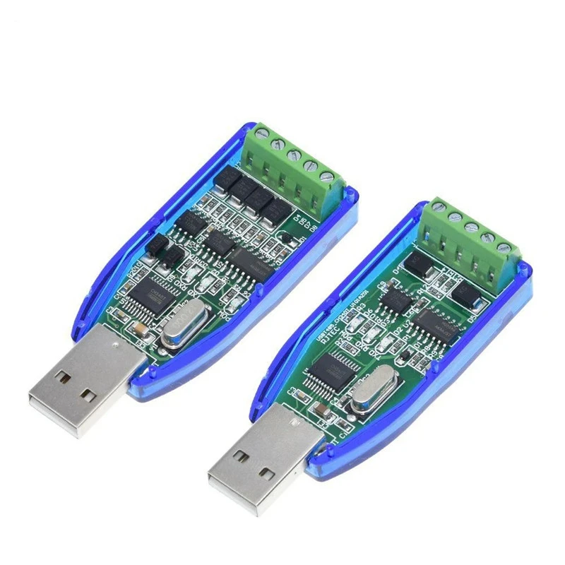 Industrial grade usb to rs485 rs232 communication module two-way half-duplex serial port line converter TVS protection