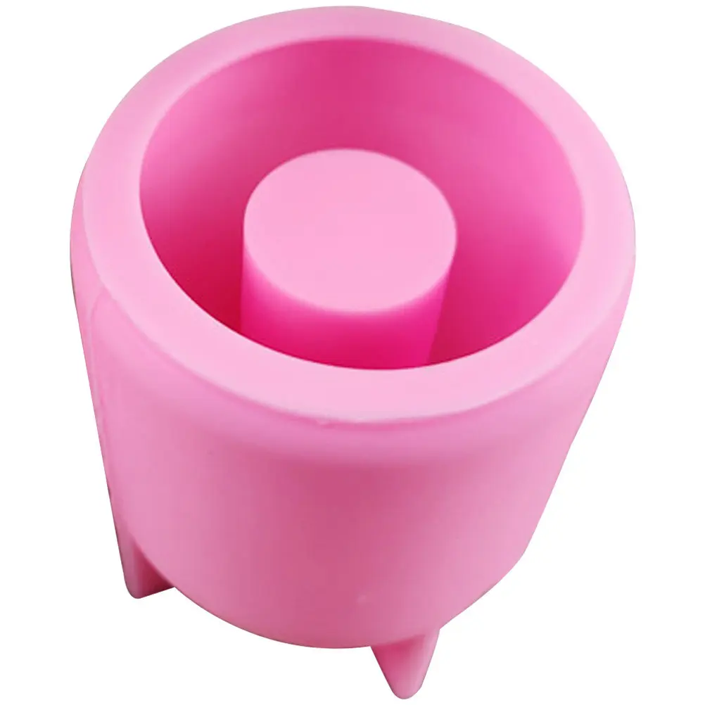 

Silicone Vase Mold Round Shape Epoxy Resin DIY Craft Mold for Flower Vase Pen Holder Makeup Brush Holder Desktop Organization