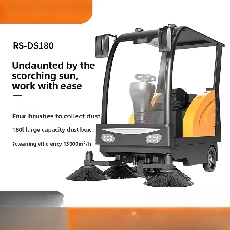 Driving automatic sweeper, electric cleaning factory property school road sweeper