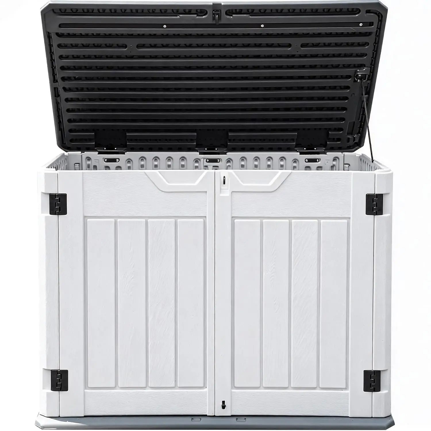 

Уличный всепогодный горизонтальный сарай для хранения, объем 35 куб. футов, с замком и водонепроницаемый, подходит для хранения, на заказ