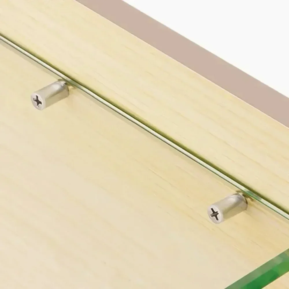 120/2Pcs Cross Self-tapping Screw with Nonslip Rubber Cabinet Board Laminate Support DIY Wardrobe Cabinet Glass Partition Nails