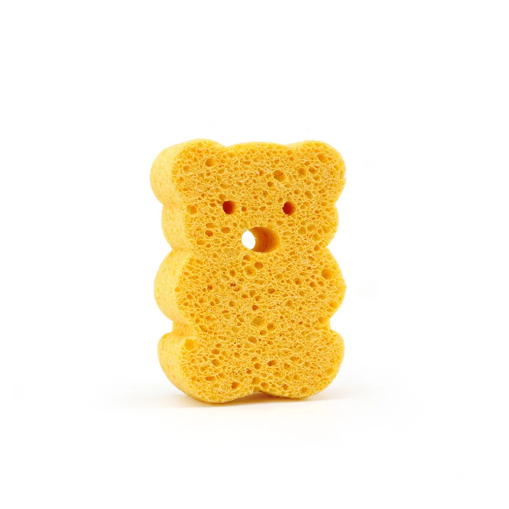 

6Pcs Baby Bath Sponge Loofah Safe Pads Easy Clean Dry Highly Absorptive Water Cartoon Shapes Loofah Sponge