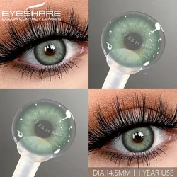 EYESHARE 2Pcs Color Contact Lenses Colored Pupils for Eyes Blue Eye Lenses Beauty Gray Lens Green Contacts Yaerly Brown Lenses