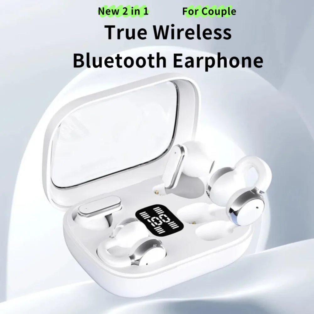 

OWS Q10 Binaural Couple Wireless Bluetooth In-ear Ear-clip Earphones Long Battery Life Noise Reduction Earsets For Sport Music
