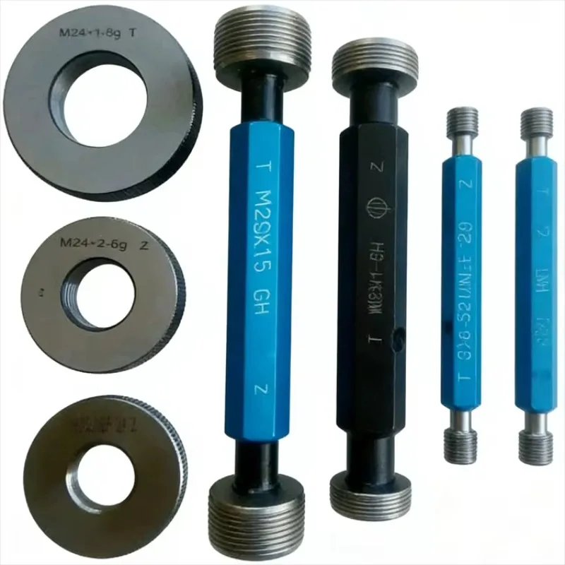 High Accuracy 0.001 Steel GCr15 Double-Headed Plug Gauge for Measuring Inner/Outer Diameter Hole Inspection API Customization