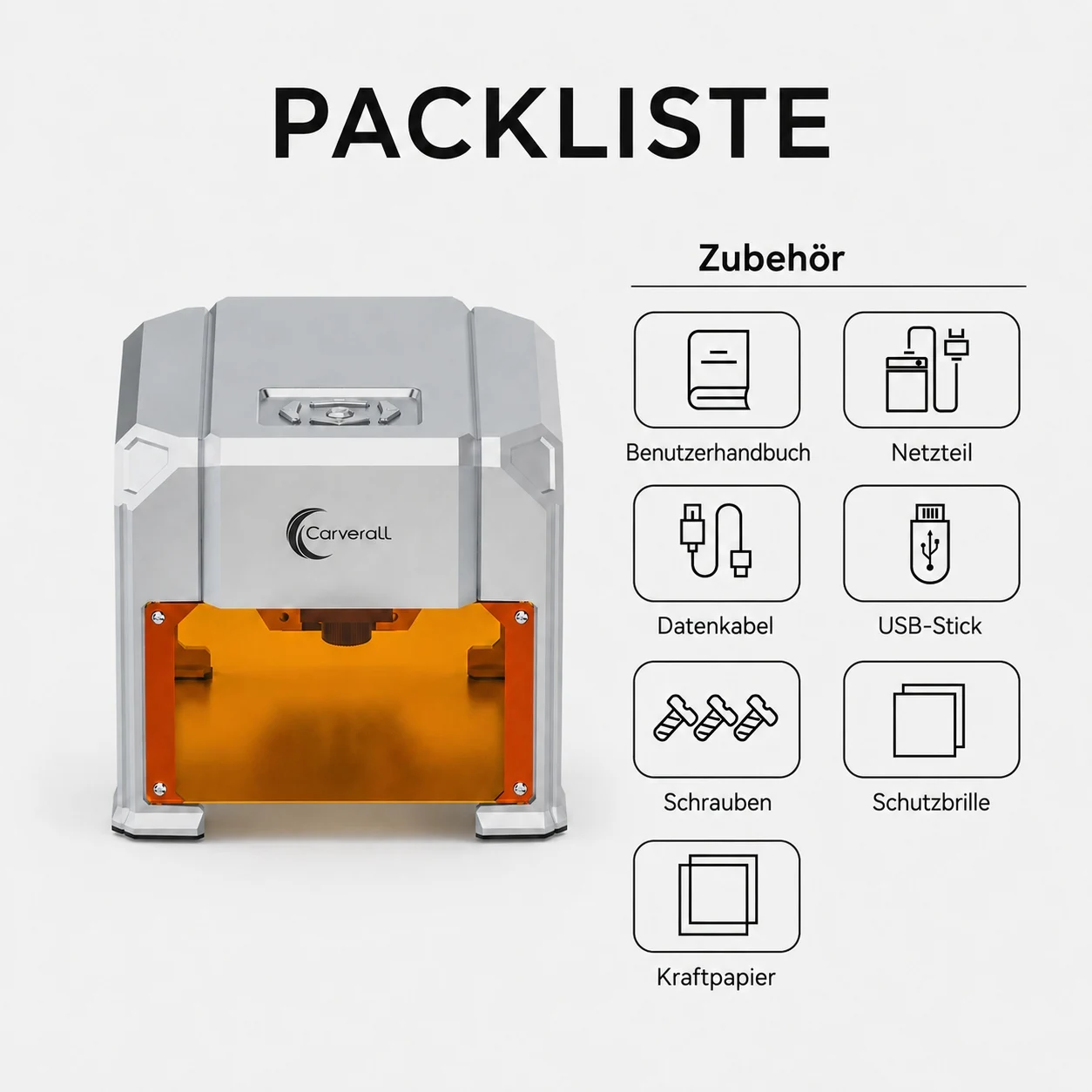 Carverall K4 3W Lasergravierer, Tragbare Mini-Graviermaschine mit WiFi-App-Steuerung und USB, 80 x 80 mm, Bis zu 0,01 mm Präzision, für Holz, Bambus, Leder, Papier, Karton, DIY-Geschenke, Einsteigerfreundlich – Detail 22