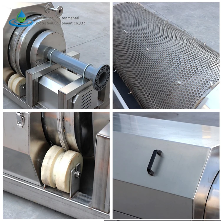 Rotating Drum Sieve  Revolving Trommel Screen for Municipal and Industrial Wastewater Treatment