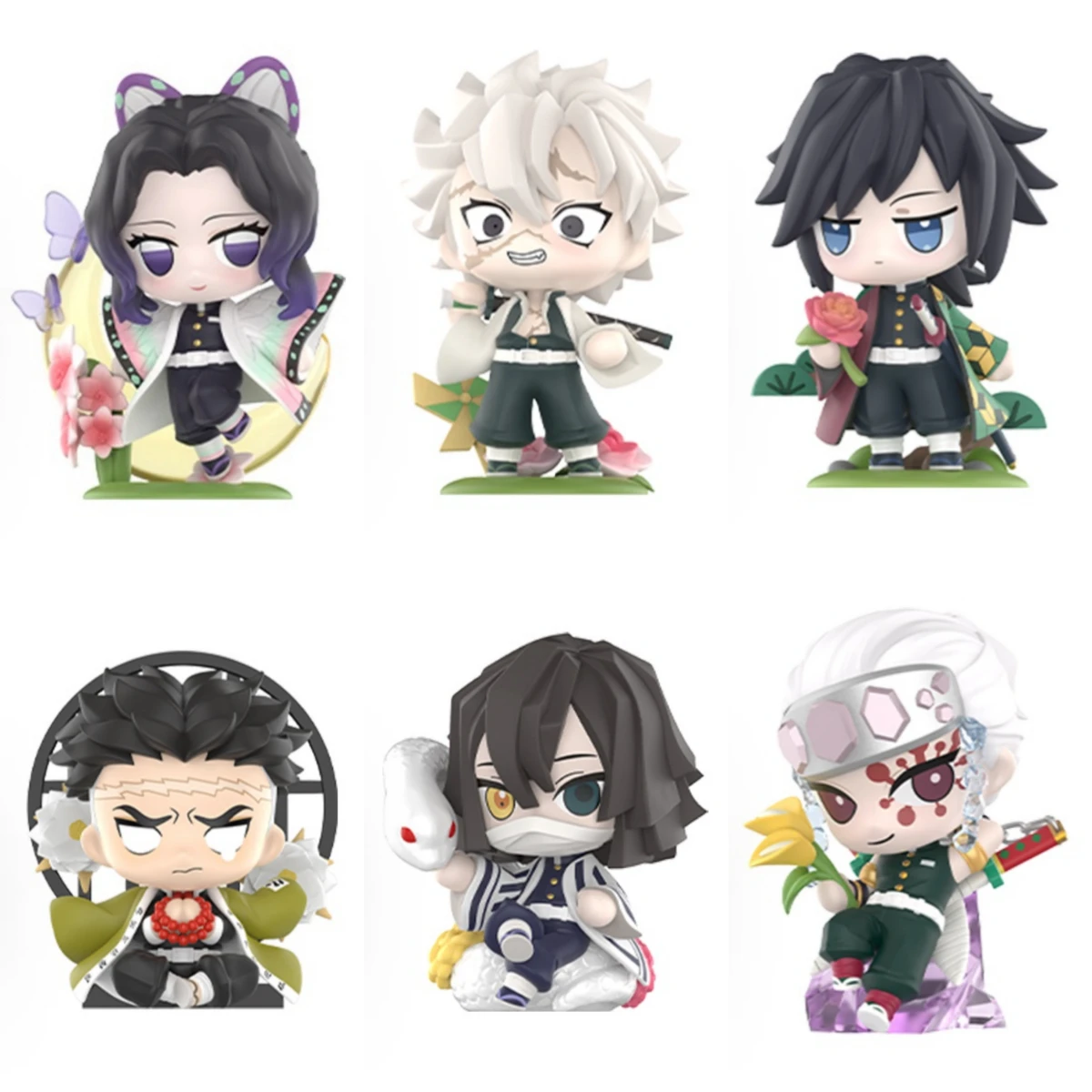HOT 12 Stile Demon Slayer Anime-Figurenset Q-Version PVC Sammlermodell Spielzeug für Kinder Erwachsene Anime-Fans Geschenk – Detail 2