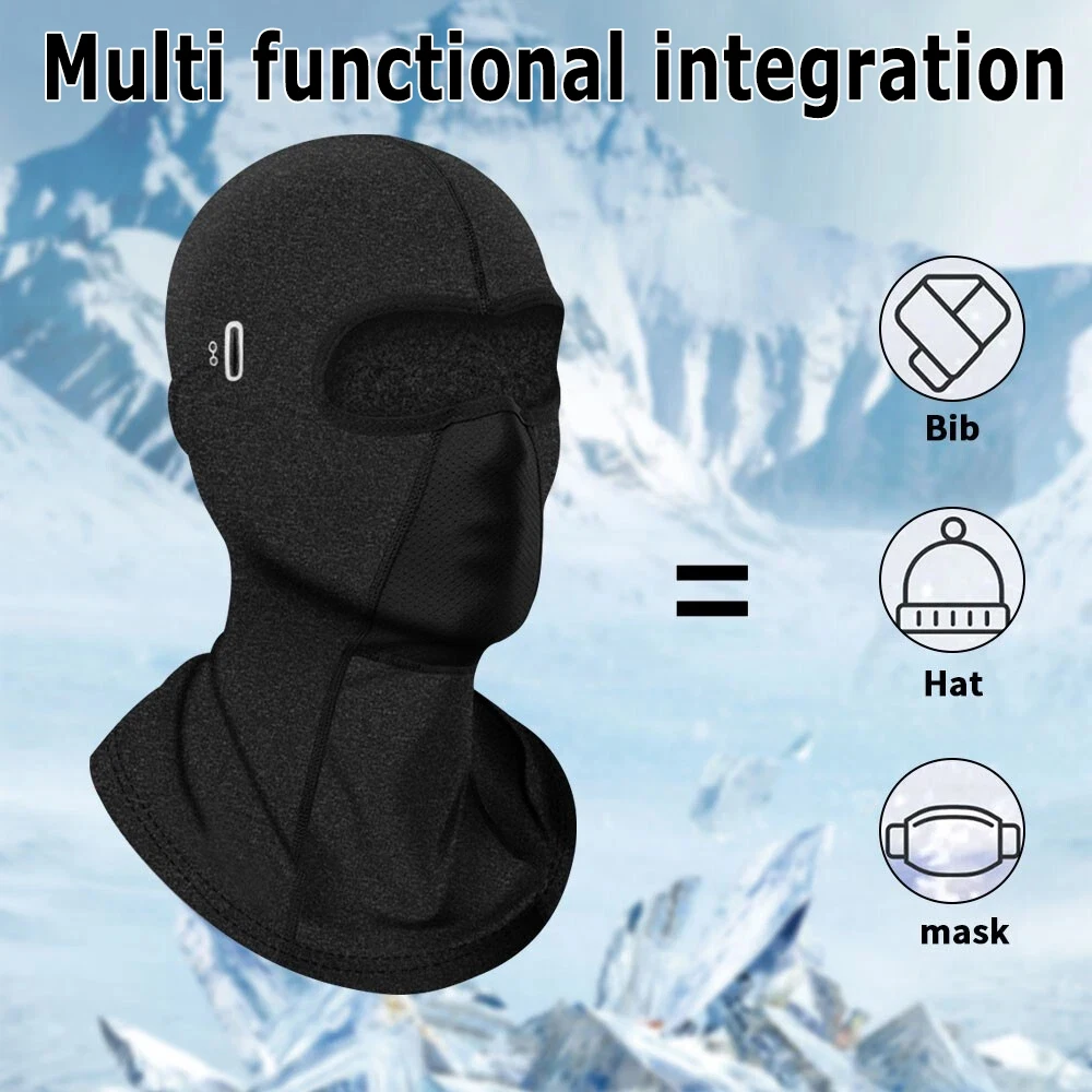 Winter Men's Outdoor Warm Balaclava Hat, Made of High Elasticity and Breathable Fabric, Suitable for Outdoor Skiing,Running