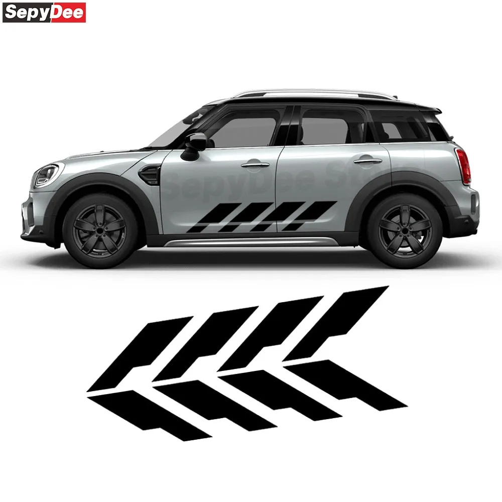 

2 шт. для MINI Countryman Cooper S R60 F60 наклейка на боковую полоску двери автомобиля виниловая наклейка автомобильные аксессуары