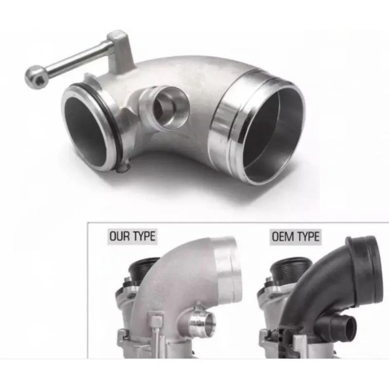 Upgraded 90 Degree Turbo Elbow Pipe, Oversize Intake Tube Fit for Transverse EA888 Gen3 Engine
