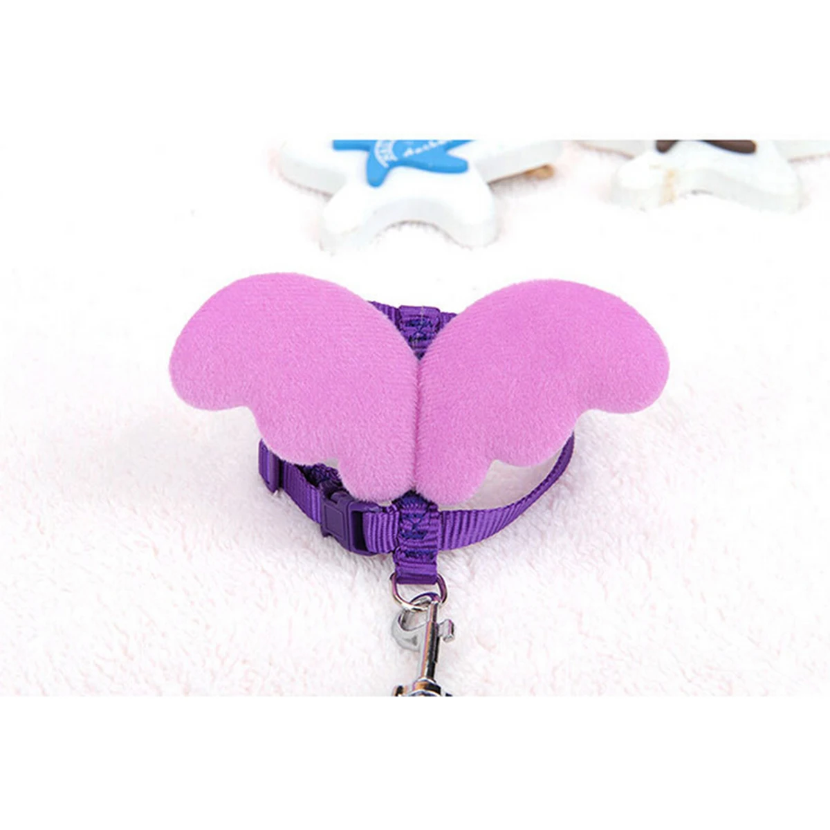 

Pet Harness Chest Strap for Small Dogs Cats Adjustable Puppy Leash with Wings Design Angel Cute Walk Control