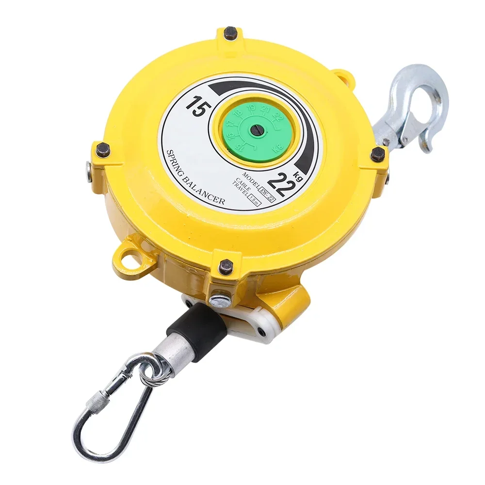 

15-22KG Spring Balancer Tower-Type Lifting Hook Spring Holder Balancer Self-locking Steel Wire Rope Balancing Lifting Jack