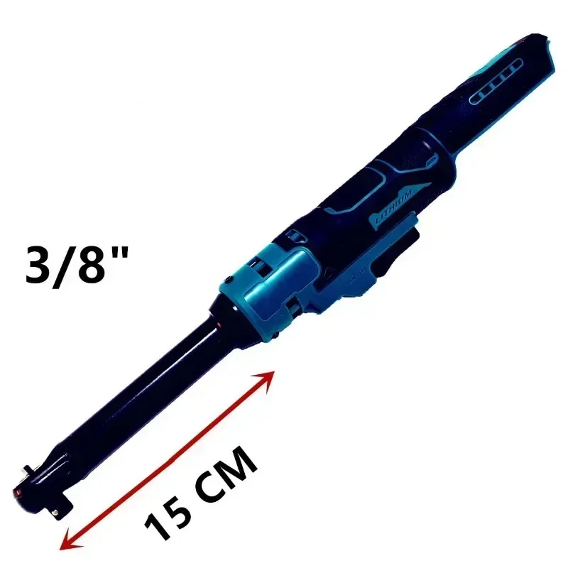 Llave de trinquete eléctrica mejorada, tuerca de tornillo de extracción de cabeza extendida, 220N.m, controlador inalámbrico de 3/8 pulgadas, herramientas eléctricas para batería Makita de 18V