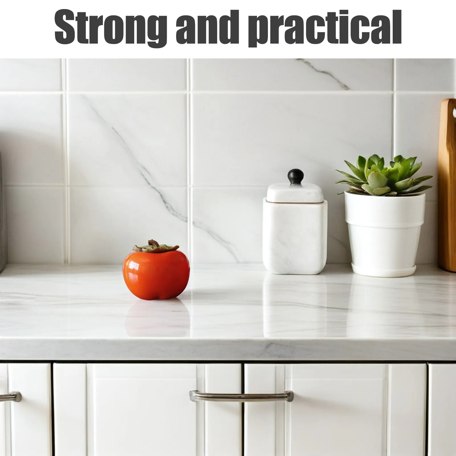2Pcs Ceramic Storage Jar High Grade Persimmon Shape for Kitchen Tea Dried Fruit Food Canister Seal Container Tea