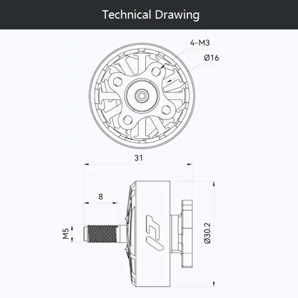 T-MOTOR Pacer V4 P2406 Juicy Sbang Acro Motor sem escova KV2060 para drone freestyle de 5-6 "polegadas FLOW BANDO