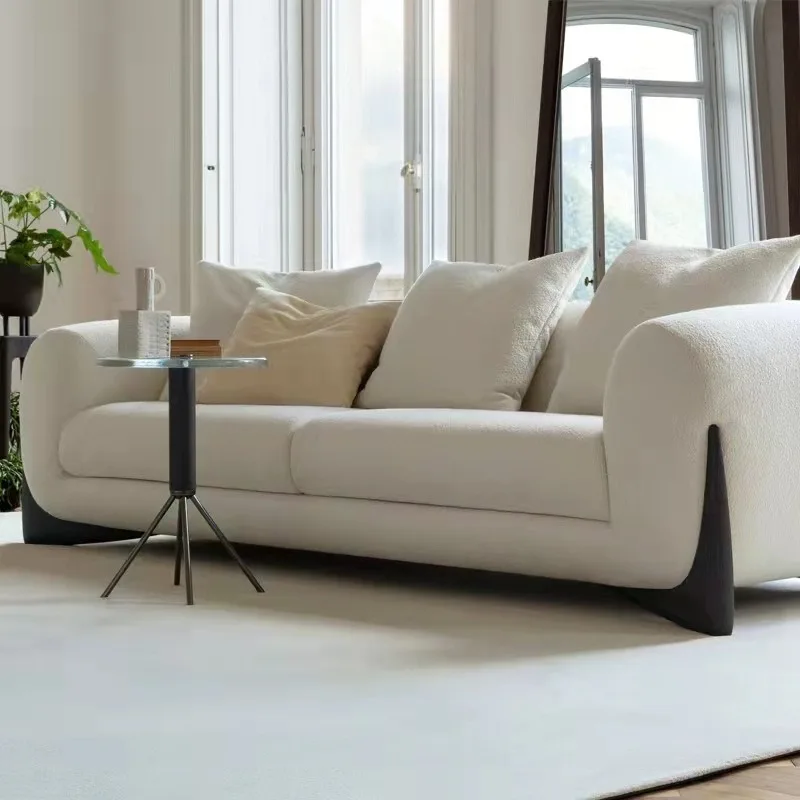 

Итальянский легкий роскошный тканевый диван, отель, вилла, приемная, мебель для гостиной, большая квартира, минималистичный прямой диван