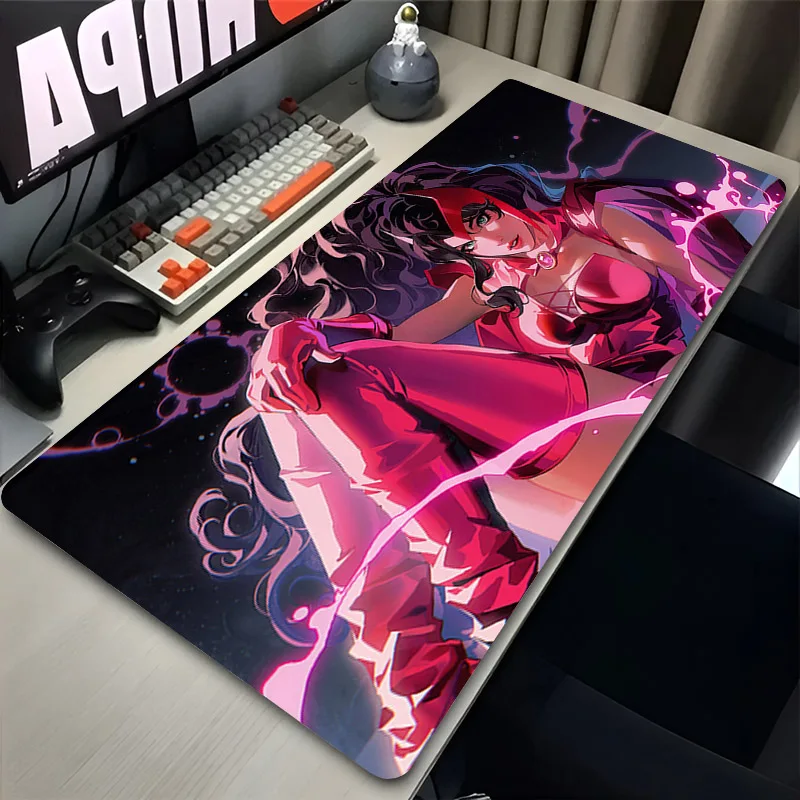 ملحقات ألعاب الألعاب لوحة ماوس S-Scarlet W-Witchs حصيرة مكتبية للكمبيوتر المحمول غير قابلة للانزلاق لوحة ماوس مكتبية لوحة مفاتيح سجادة ممتدة